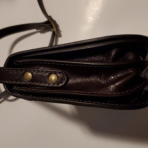 Vera Pelle Made In Italy Leather Dark Brown shoulder bag. Vintage - Picture 3 of 10